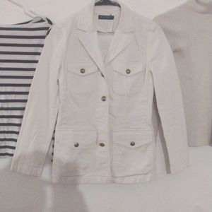 Lauren White Denim Jacket